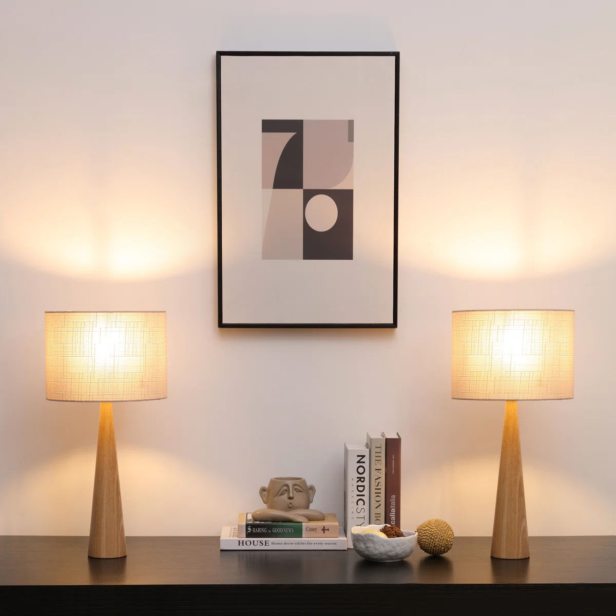 Manveen 20" Natural Solid Wood Table Lamp (Set of 2) thumbnail 2